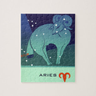  dierentuin, astrologie Aries Ram Constellation Legpuzzel