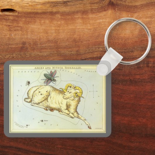 dierentuin, astrologie Aries Ram Constellation Sleutelhanger (Voorkant)