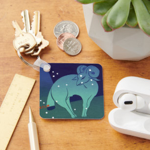  dierentuin, astrologie Aries Ram Constellation Sleutelhanger