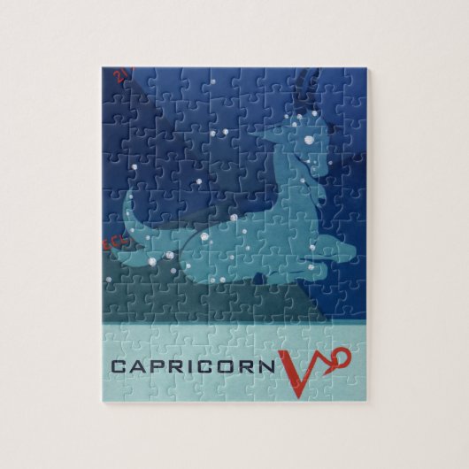  dierentuin, astrologie Capricorn constellatie Legpuzzel (Verticaal)