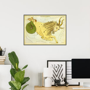 dierentuin, astrologie Capricorn constellatie Poster