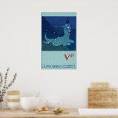 dierentuin, astrologie Capricorn constellatie Poster (Keuken)