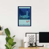 dierentuin, astrologie Capricorn constellatie Poster (Thuiskantoor)