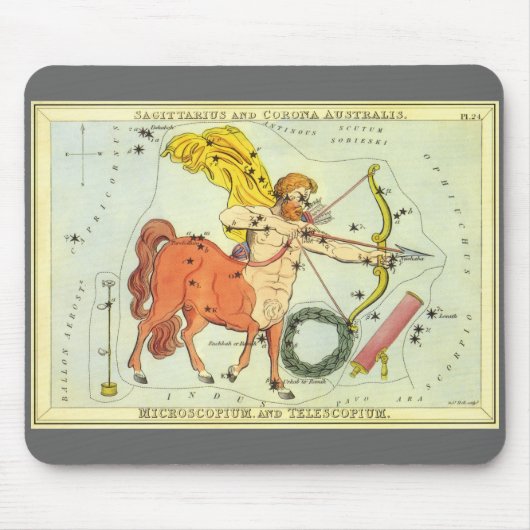 dierentuin Astrologie Sagittarius Constellation Muismat (Voorkant)
