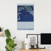 dierentuin Astrologie Sagittarius Constellation Poster (Thuiskantoor)