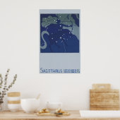 dierentuin Astrologie Sagittarius Constellation Poster (Keuken)