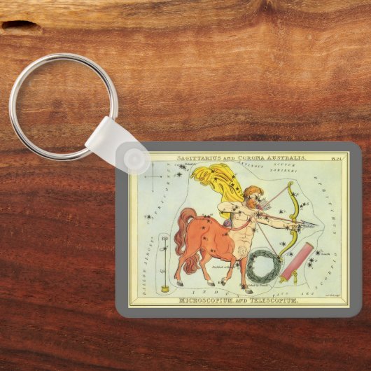 dierentuin Astrologie Sagittarius Constellation Sleutelhanger (Achterkant)