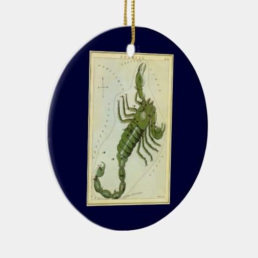  dierentuin, astrologie Scorpio constellatie Keramisch Ornament (Rechts)