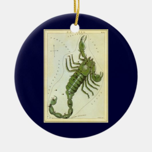  dierentuin, astrologie Scorpio constellatie Keramisch Ornament (Voorkant)