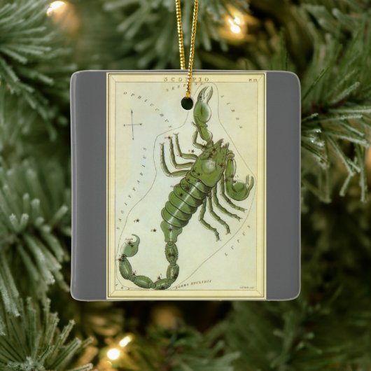 dierentuin, astrologie Scorpio constellatie Keramisch Ornament (Boom)