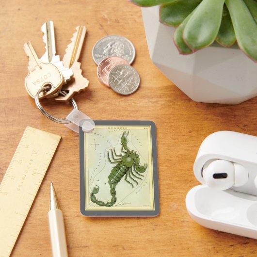  dierentuin, astrologie Scorpio constellatie Sleutelhanger (Bureau)