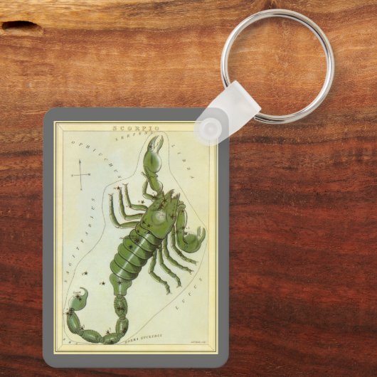  dierentuin, astrologie Scorpio constellatie Sleutelhanger (Achterkant)