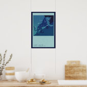 dierentuin Astrology Leo Lion Constellation Poster (Keuken)