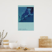 dierentuin Astrology Leo Lion Constellation Poster (Keuken)