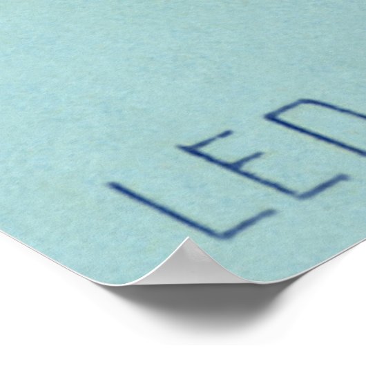 dierentuin Astrology Leo Lion Constellation Poster (Hoek)