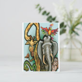 Dierentuin Briefkaart (Staand voorkant)