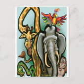 Dierentuin Briefkaart (Voorkant)