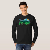 Dierentuin Buiten Dier Kamperen Mensen Buffel Bizo T-shirt (Voorkant volledig)