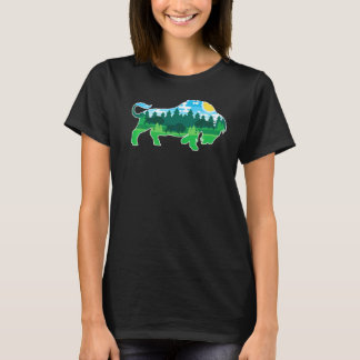 Dierentuin Buiten Dier Kamperen Mensen Buffel Bizo T-shirt