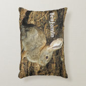 Dierentuin Cute Bruine Konijn Foto Natuur Accent Kussen (Voorkant(Verticaal))