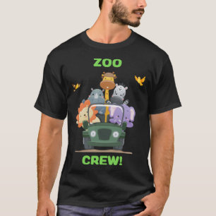 Dierentuin dag uit & Schattige dierentuin bemannin T-shirt