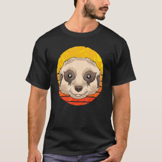 Dierentuin Dier Afrika Safari Retro Meerkat T-shirt