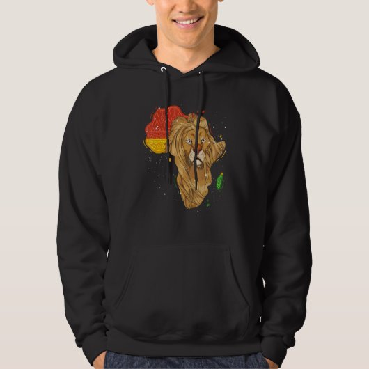 Dierentuin Dier Leeuw Afrika Safari Dier Leeuw Hoodie (Voorkant)
