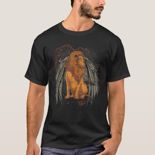 Dierentuin Dier Leeuw   Afrika Safari Dier   Vleug T-shirt (Voorkant)