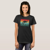 Dierentuin Dier Outback Australië Dier Retro Kanga T-shirt (Voorkant volledig)