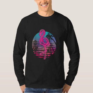 Dierentuin Dier Tropic Summer Zonsopgang Flamingo T-shirt