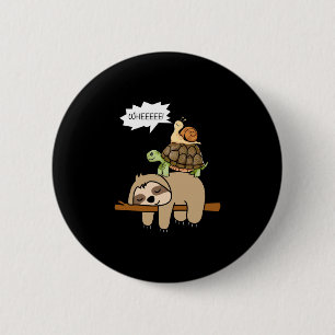Dierentuin dieren geschenk slak schildpad luiaard  ronde button 5,7 cm