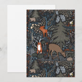 Dierentuin Dieren in de Vakantie Feestdagenkaart (Voorkant / Achterkant)