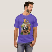 Dierentuin dieren meisje t-shirt (Voorkant volledig)