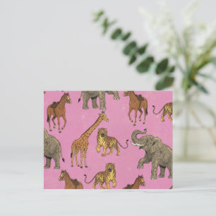 Dierentuin Dieren uit het Verleden Feestdagenkaart