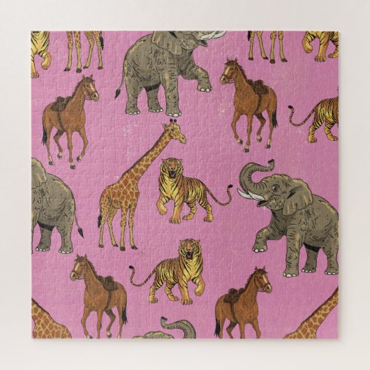 Dierentuin Dieren uit het Verleden Legpuzzel (Verticaal)