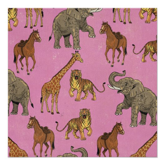 Dierentuin Dieren uit het Verleden Perfect Poster (Voorkant)