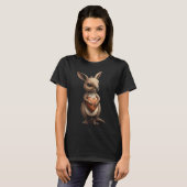 Dierentuin Dieren Voor Kinderen Leuke Kangoeroe Au T-shirt (Voorkant volledig)
