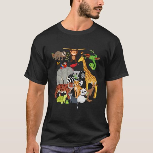 Dierentuin Dieren Wilde Dieren Py Dierentuin Dag 2 T-shirt (Voorkant)