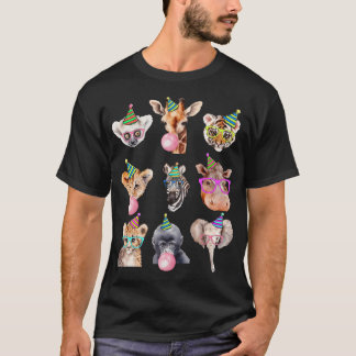 Dierentuin Dieren Wildlife Verjaardag Party Zoo Da T-shirt