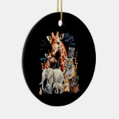 Dierentuin Dieren Wildlife Verjaardagsfeest Dier Keramisch Ornament (Rechts)