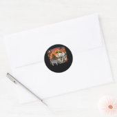 Dierentuin Dieren Wildlife Verjaardagsfeestje Wild Ronde Sticker (Envelop)