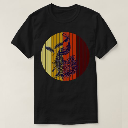 Dierentuin Dierlijke Siervogel Gift Peacock T-shirt (Design voorkant)