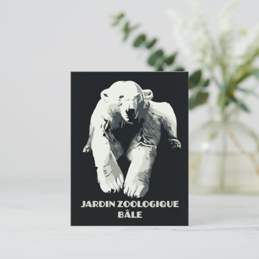  dierentuin en beer van Bazel Briefkaart (Staand voorkant)