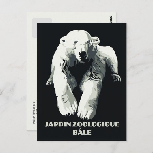 dierentuin en beer van Bazel Briefkaart (Voorkant / Achterkant)