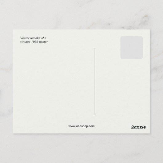 dierentuin en beer van Bazel Briefkaart (Achterkant)