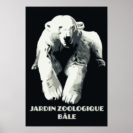 dierentuin en beer van Bazel Poster (Voorkant)