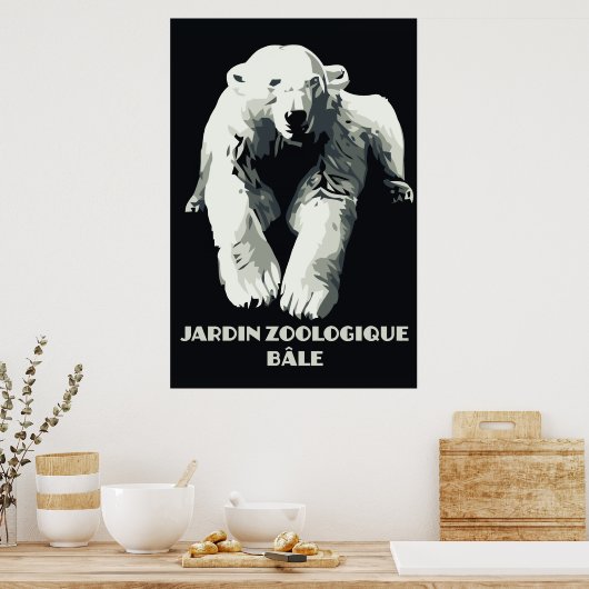  dierentuin en beer van Bazel Poster (Keuken)