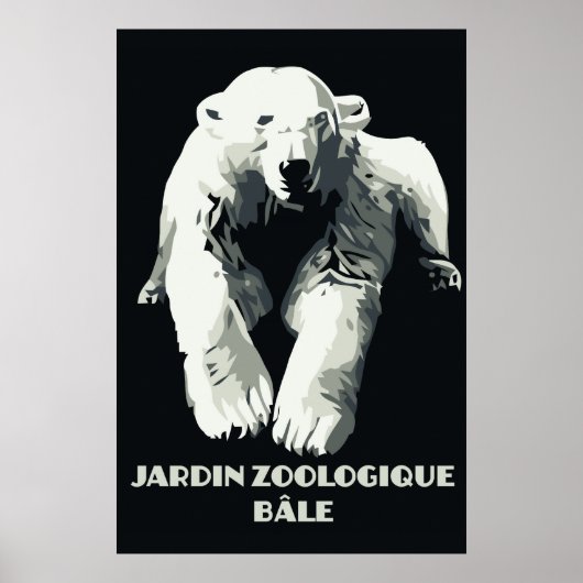 dierentuin en beer van Bazel Poster (Voorkant)