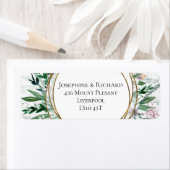 Dierentuin, foliage Return Address Etiket (Insitu)