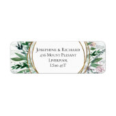 Dierentuin, foliage Return Address Etiket (Voorkant)